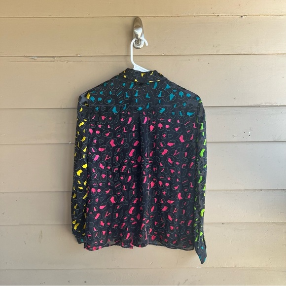 Multicolor Sheer Women's Top - Picture 6 of 6